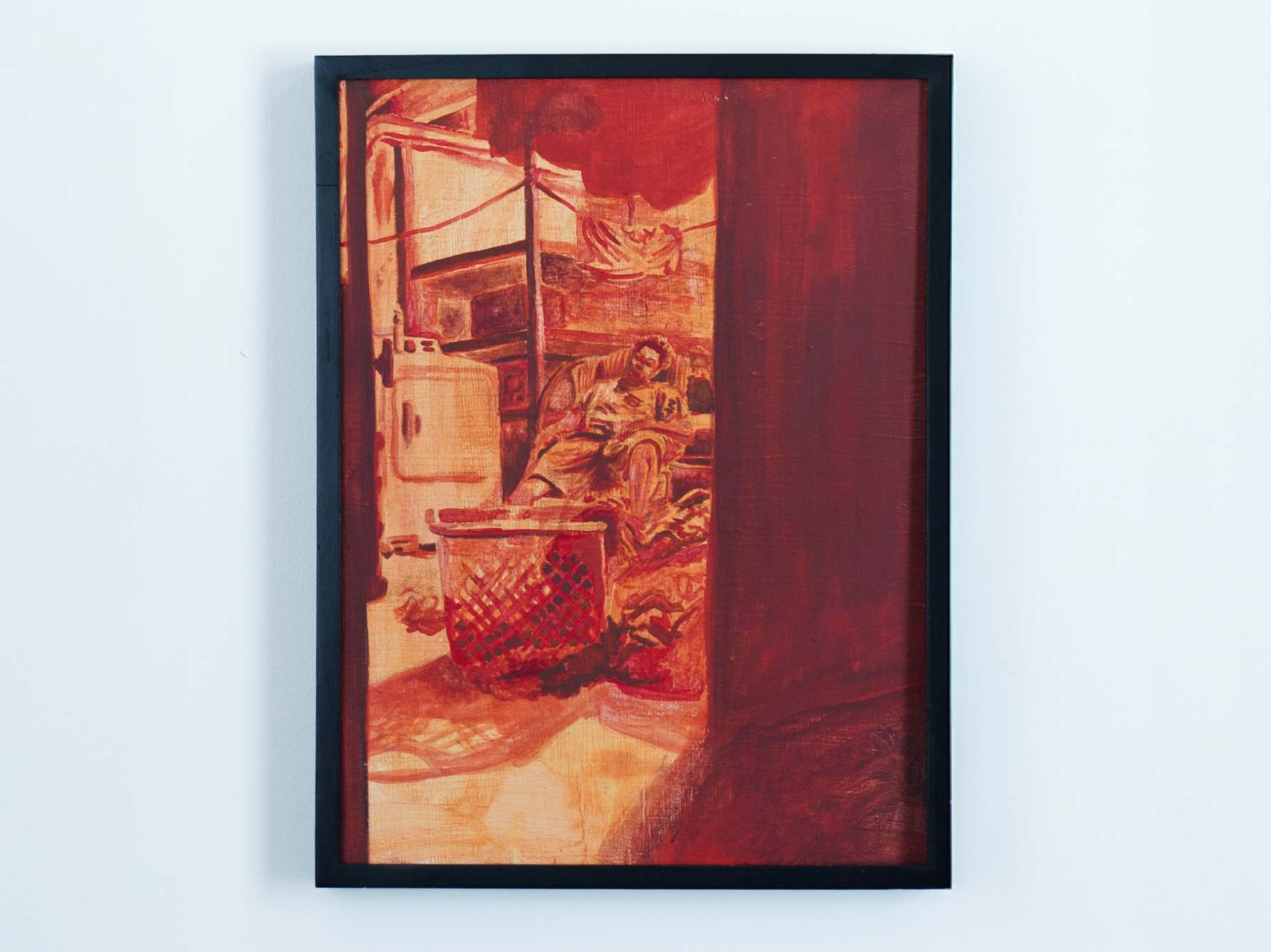 WASH. FOLD. DRY. REPEAT.
Eli Glasper 
Oil on canvas
20x24 | $250
This works surrounds themes of identity, pop culture, politics and the ways they interact and influence each other.