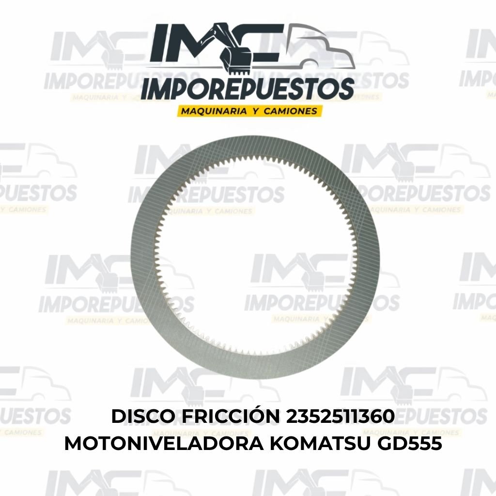 Disco fricción motoniveladora Komatsu GD555 2352511360