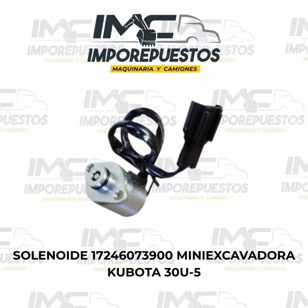 Solenoide miniexcavadora Kubota 30U-5 17246073900