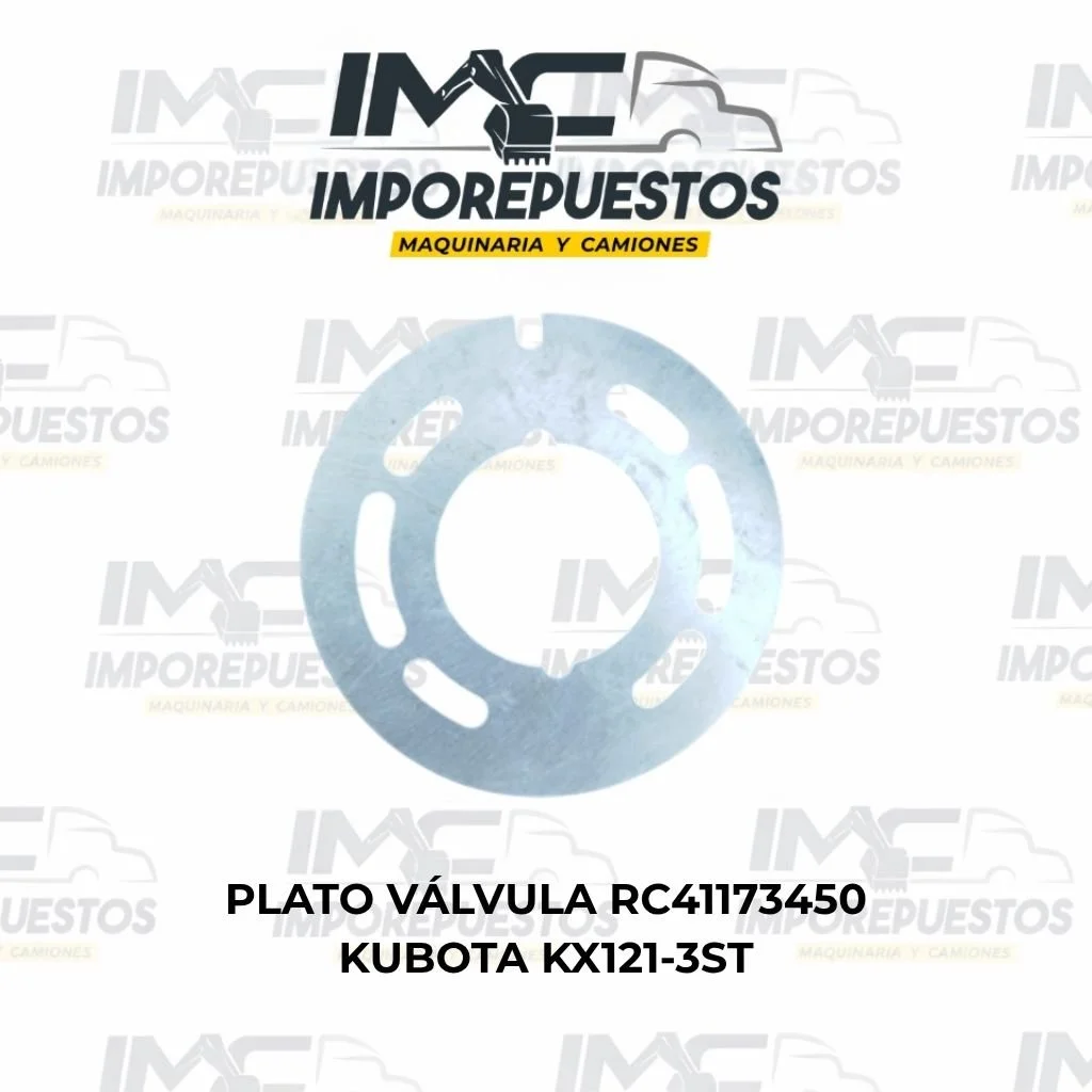 Plato válvula Kubota KX121-3ST RC41173450 en Colombia