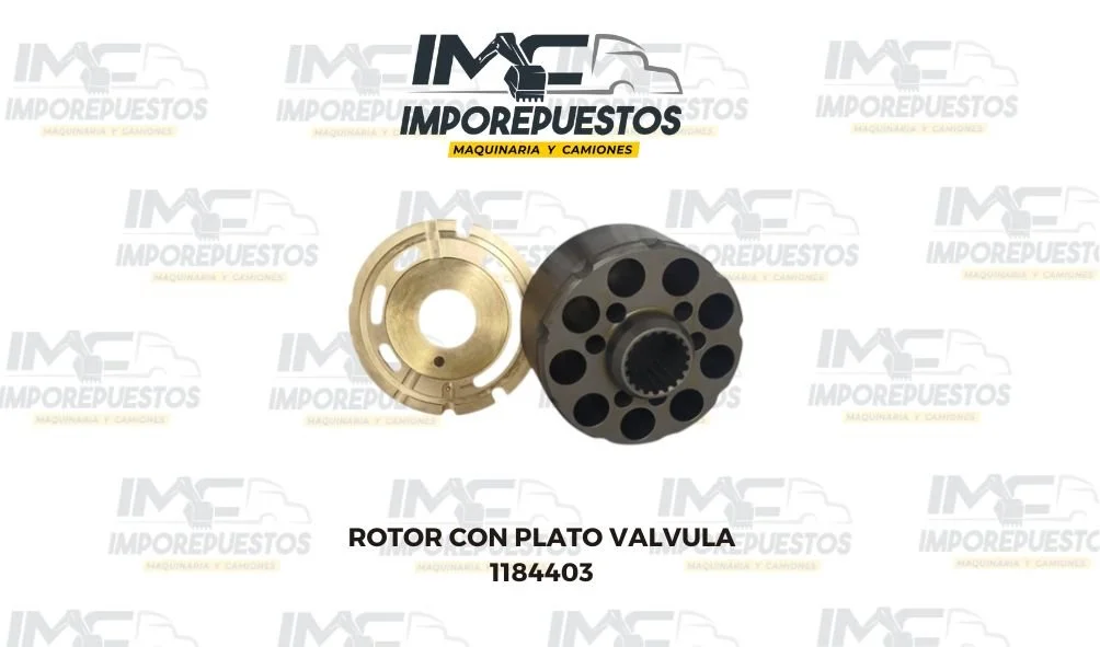 Rotor con Plato Válvula 1184403 Excavadora Kubota K70-3