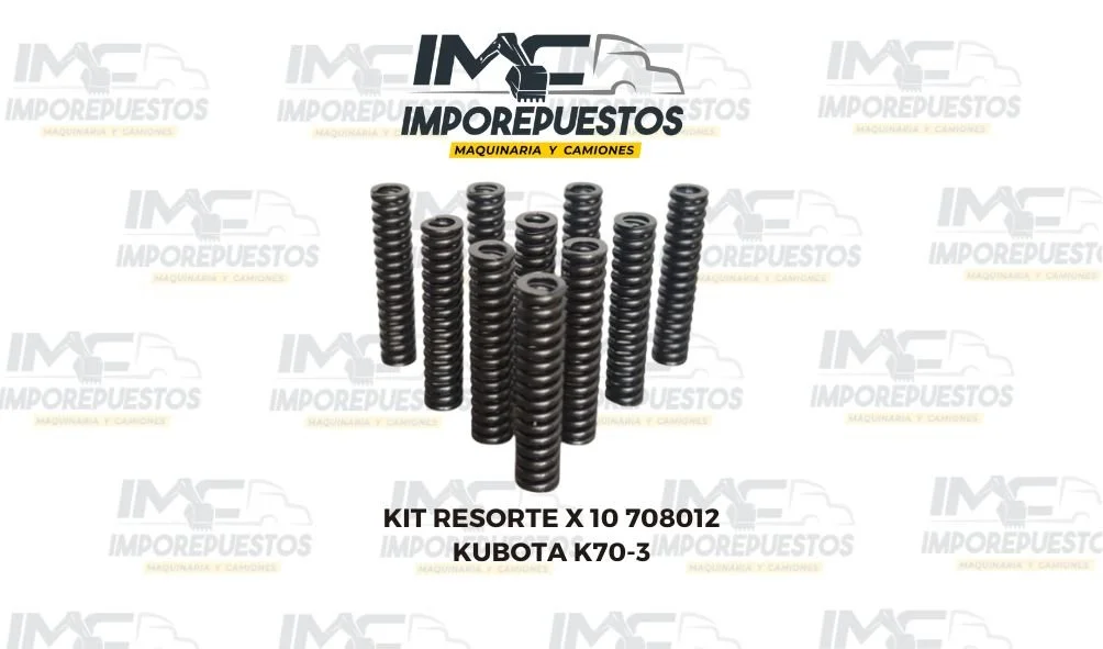Resorte 708012 Excavadora Kubota K70-3
