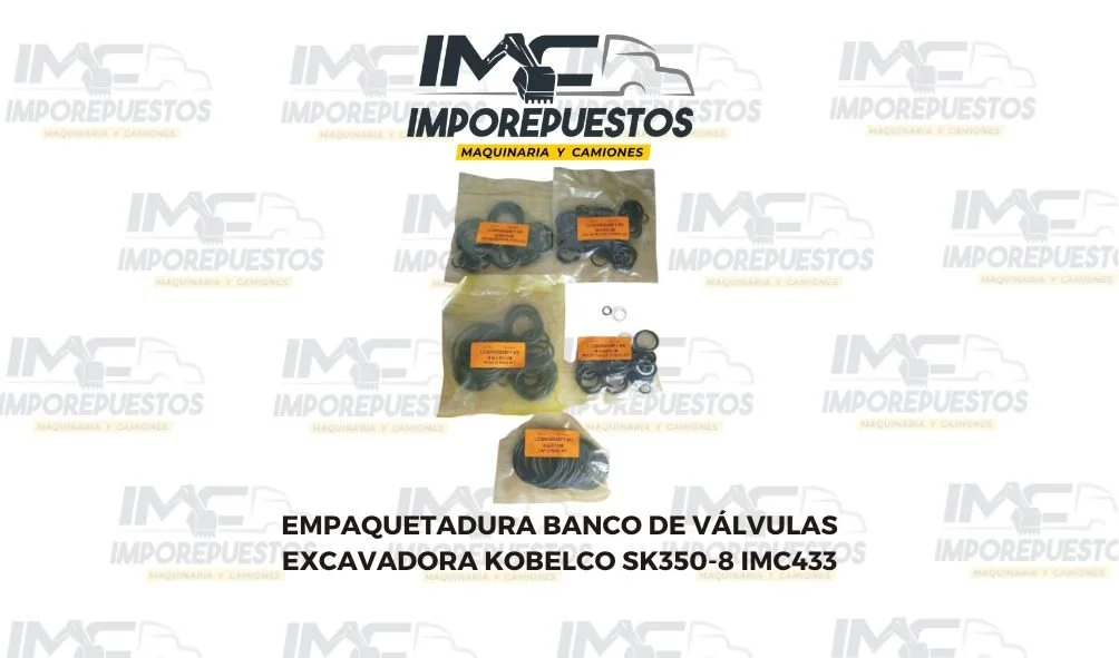 Empaquetadura Banco de Válvulas Excavadora Kobelco SK350-8 IMC433