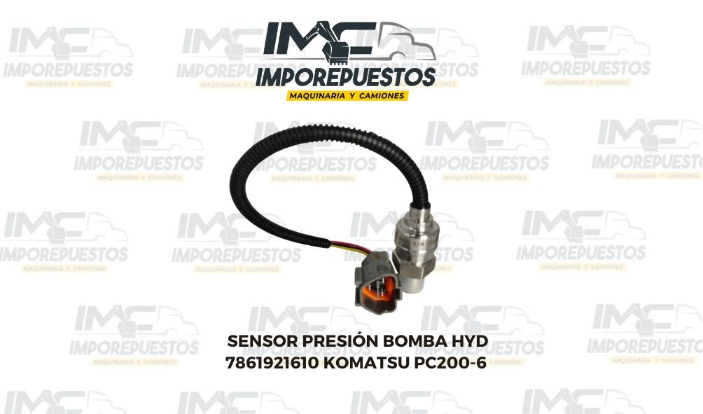 Sensor Presión 7861921610 Bomba Hidráulica Excavadora Komatsu PC200-6