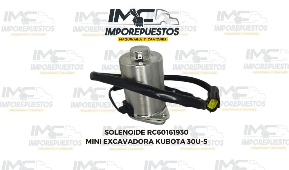 Solenoide RC60161930 Miniexcavadora Kubota 30U-5