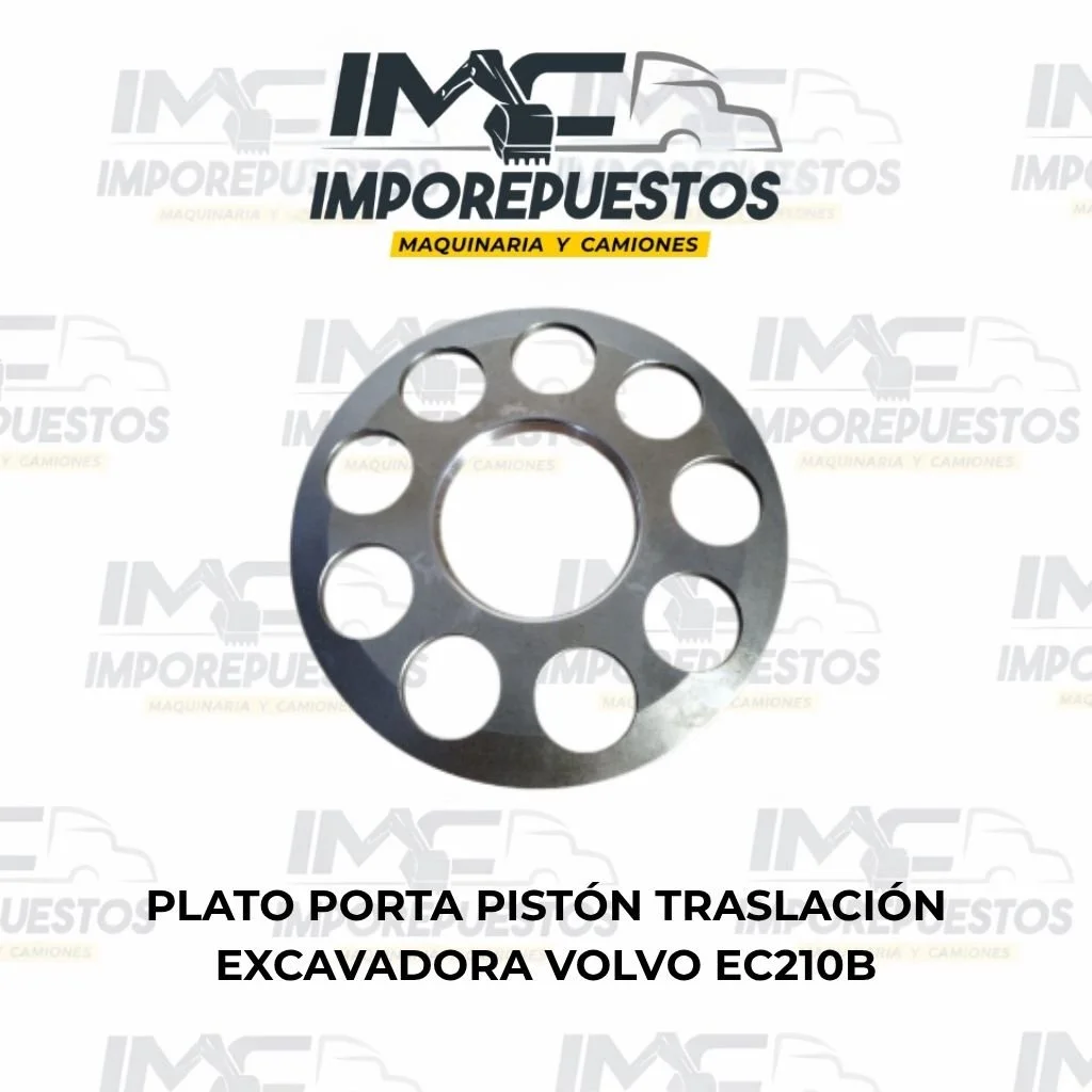 Plato Porta Pistón Traslación Excavadora Volvo EC210B