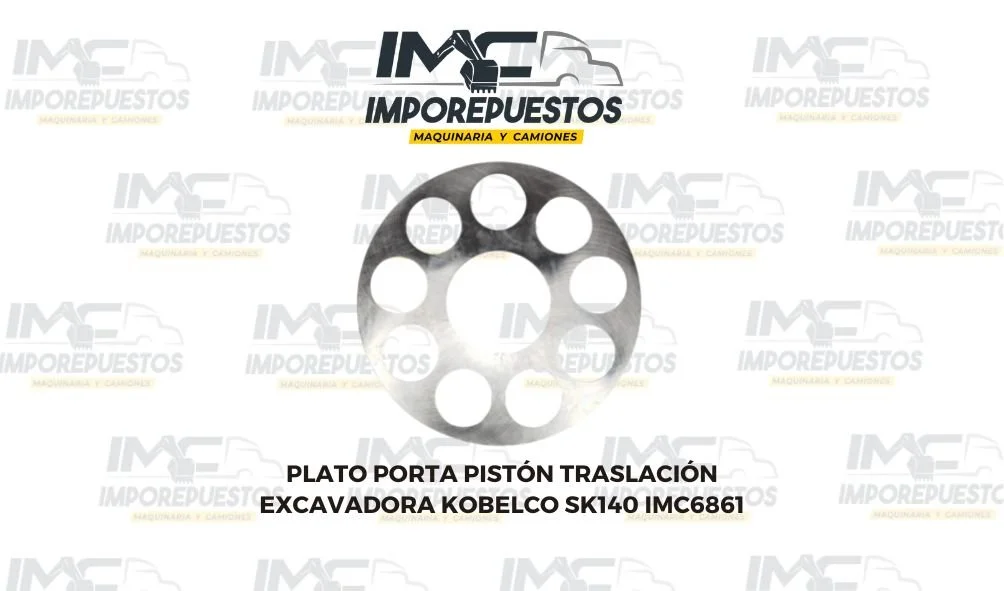 Plato Porta Piston Traslación Excavadora Kobelco SK140 IMC6861