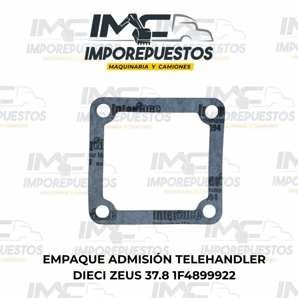 Empaque Admisión 1F4899922 Telehandler Dieci Zeus 37.8