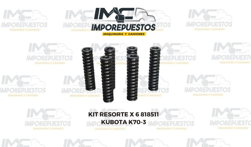 Resorte Excavadora 818511 Kubota K70-3
