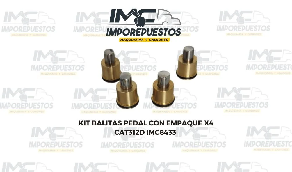 Kit Balitas de Pedal con Empaque x4 Excavadora Caterpillar 312D IMC8433