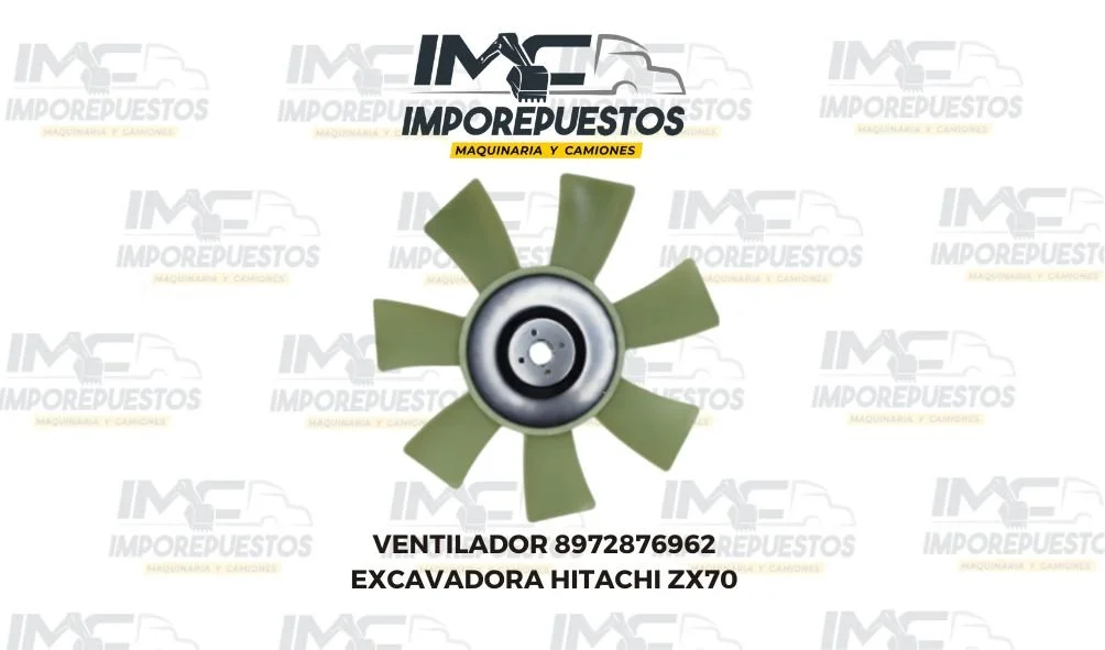 Ventilador Excavadora 8972876962 Hitachi ZX70