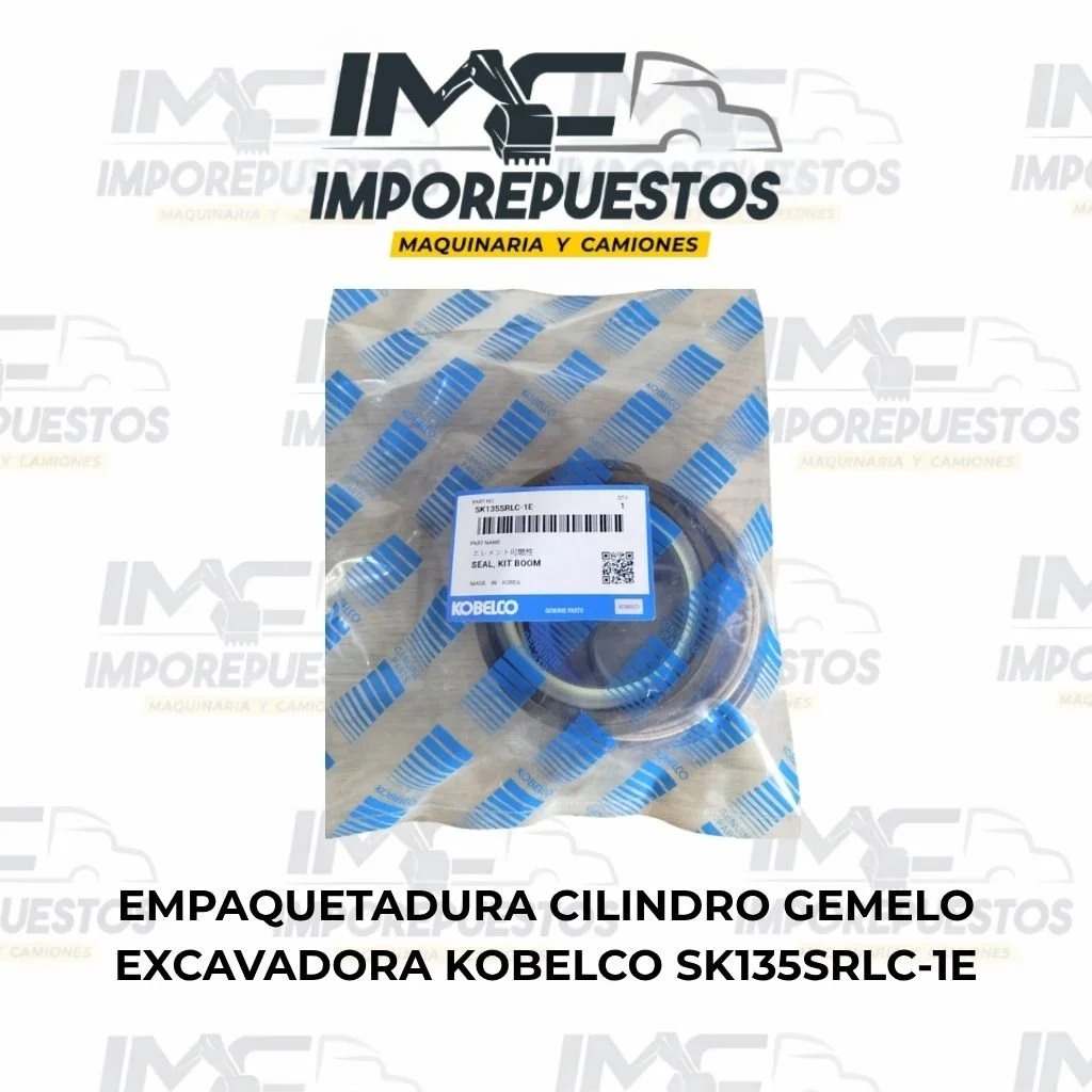 Empaquetadura cilindro gemelo excavadora Kobelco SK135SRLC-1E