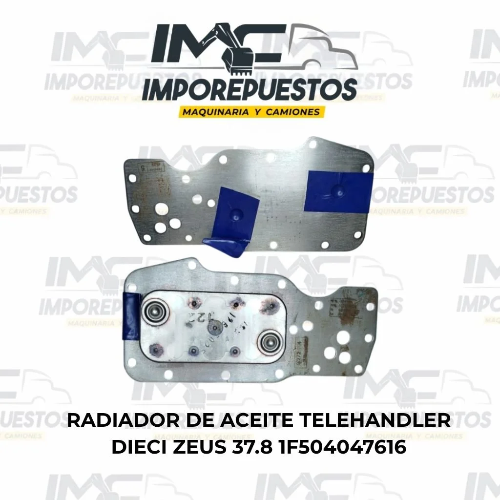 Radiador de Aceite 1F504047616 Telehandler Dieci Zeus 37.8