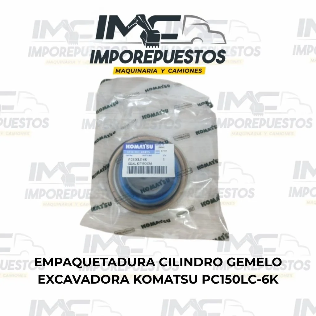 Empaquetadura cilindro gemelo excavadora Komatsu PC150LC-6K