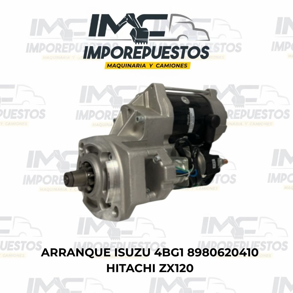 Arranque motor isuzu 4bg1 Hitachi ZX120 8980620410