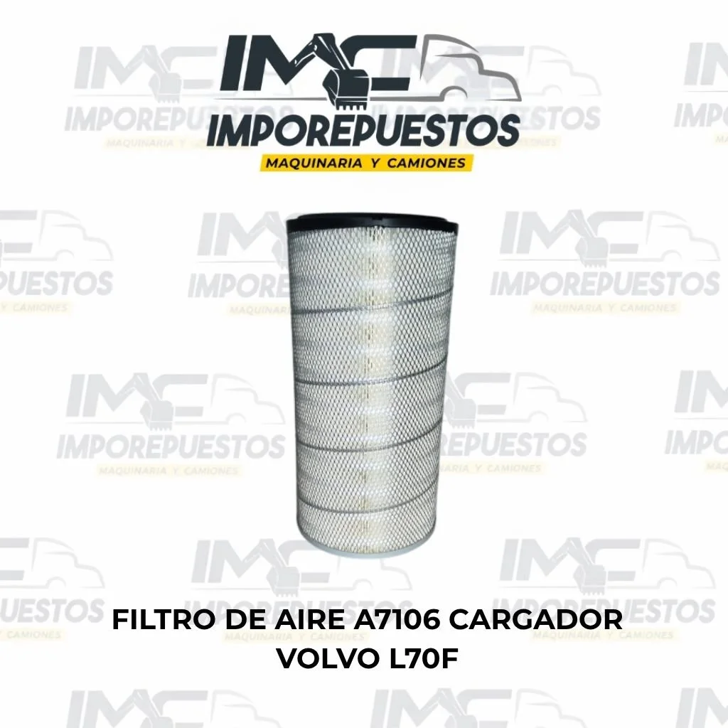 Filtro de Aire A7106 Cargador Volvo L70F