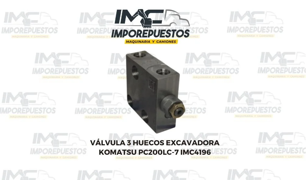 Válvula 3 Huecos Excavadora Komatsu PC200LC-7 IMC4196