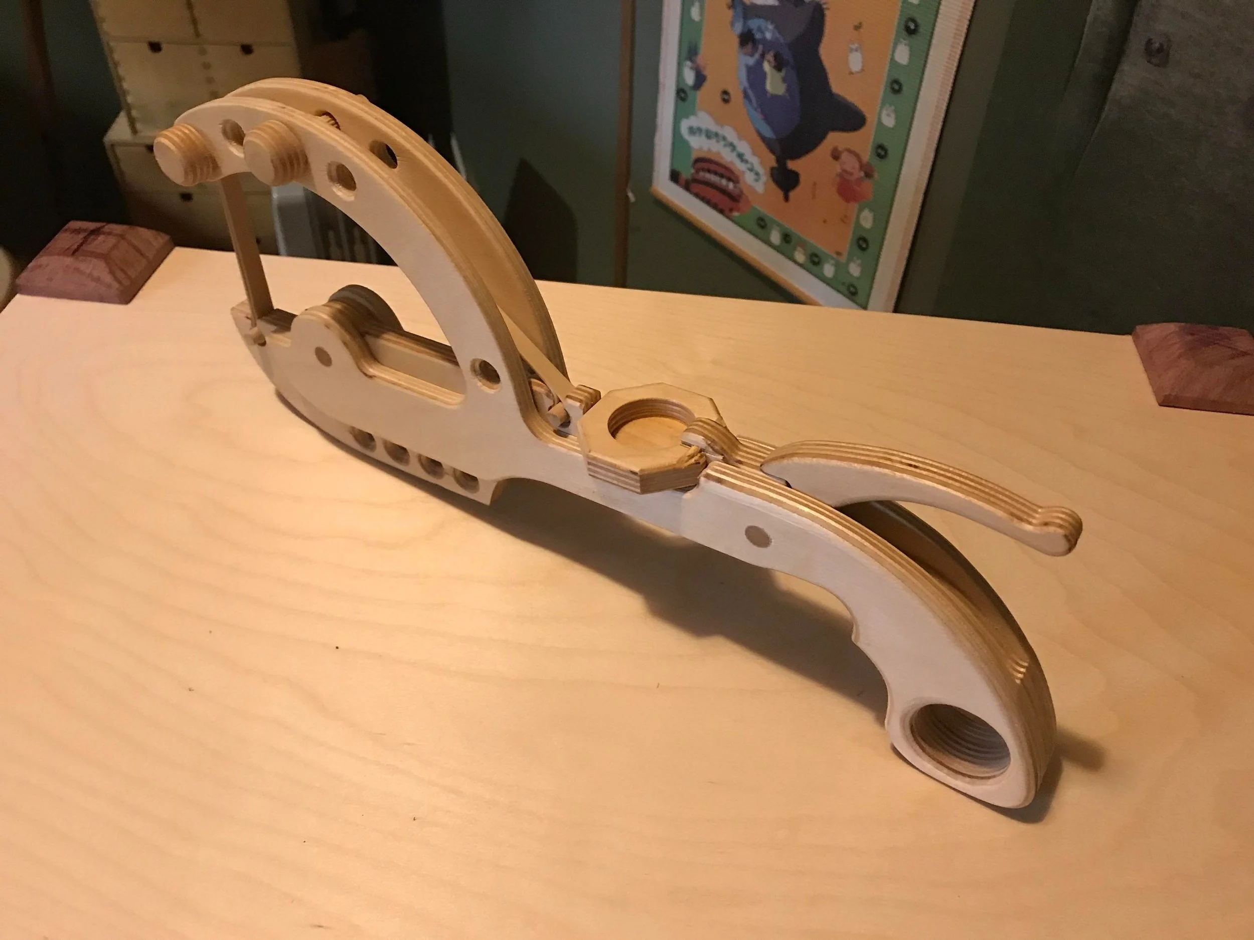 Catapult Pistol, Plywood, Rubber Band