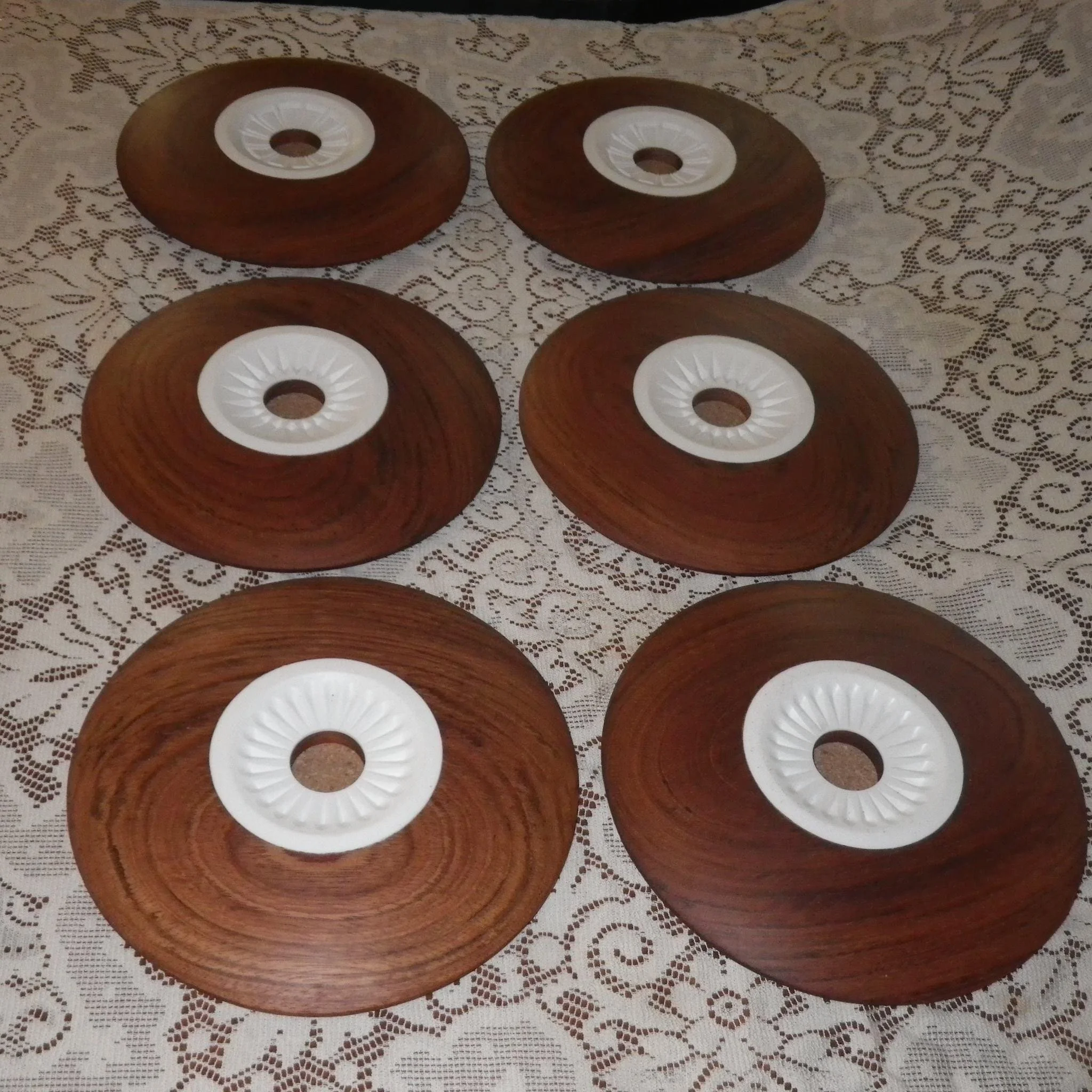 Tea Light Holders, Jatoba, Corian 