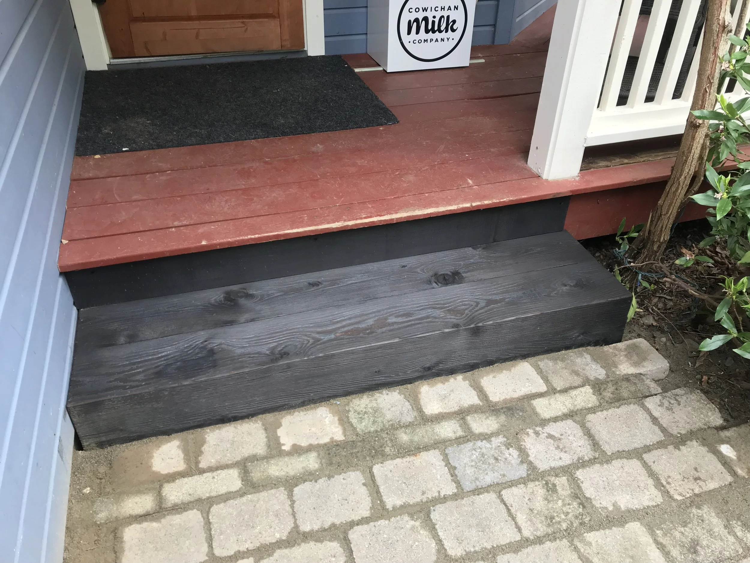  Front Step, Scorched Douglas Fir Slab 