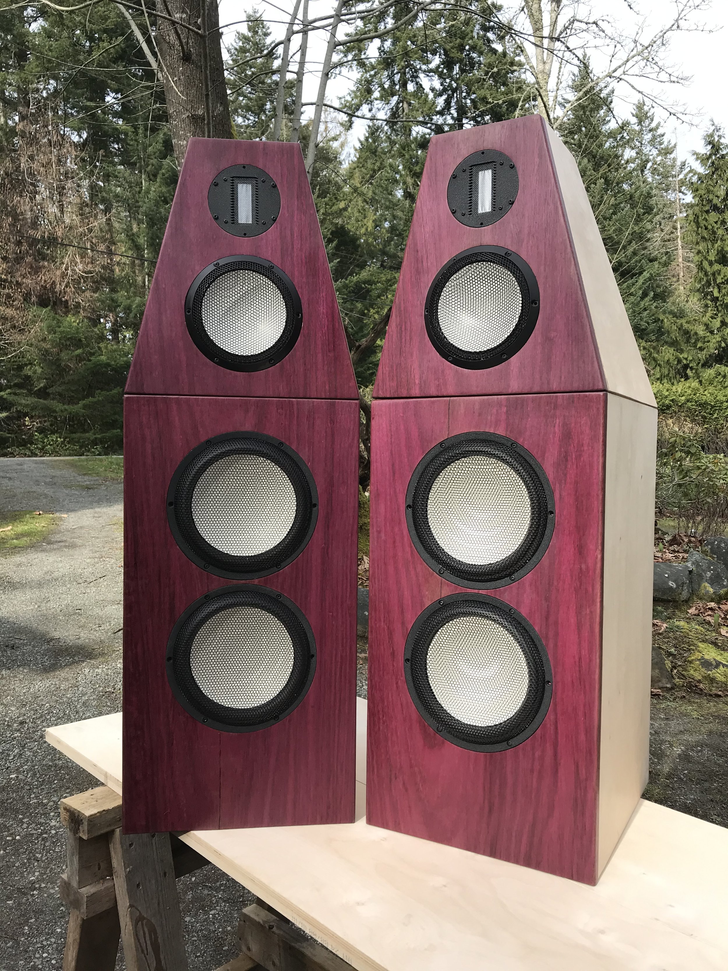  Speaker Cabinets, Purple Heart, Plywood 