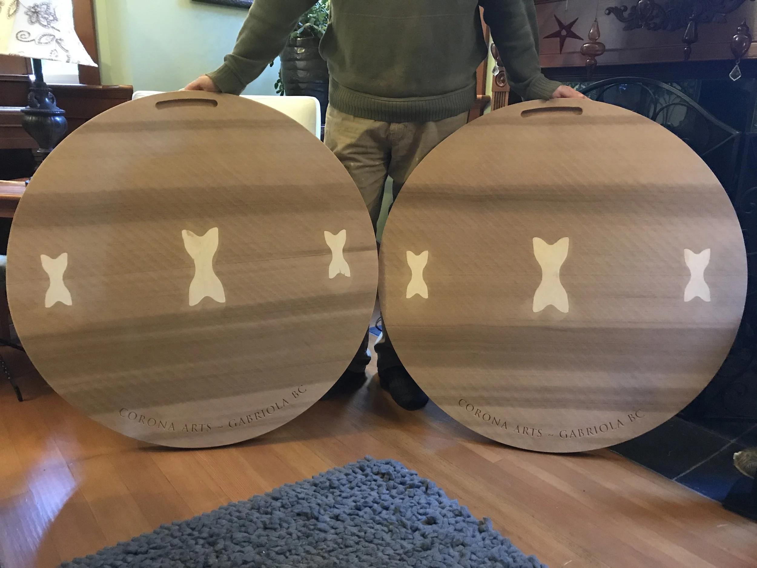  Decorative Wall Hangings, Carved Cedar, 1m 