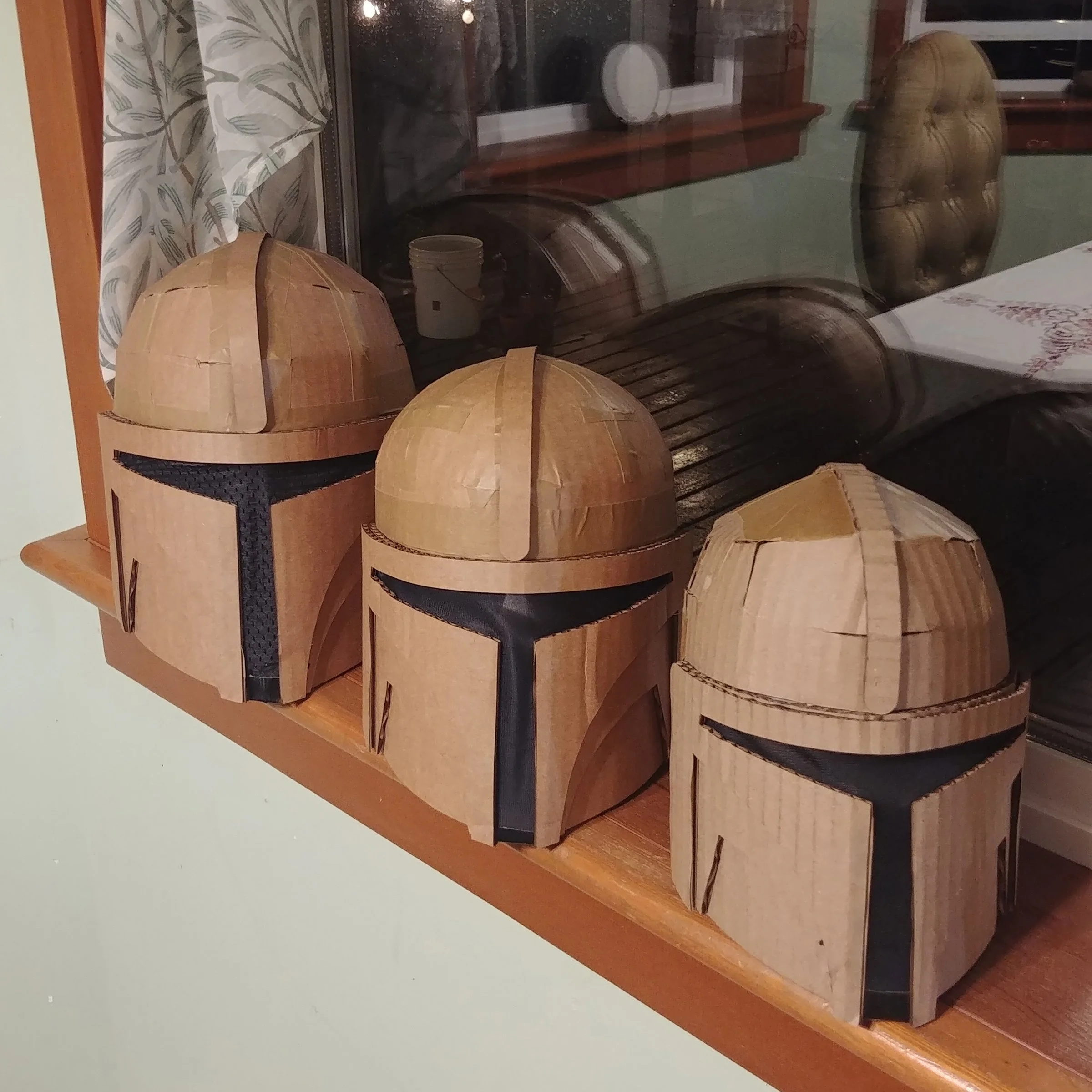 Cardboard Mandalorian Helmets.jpg
