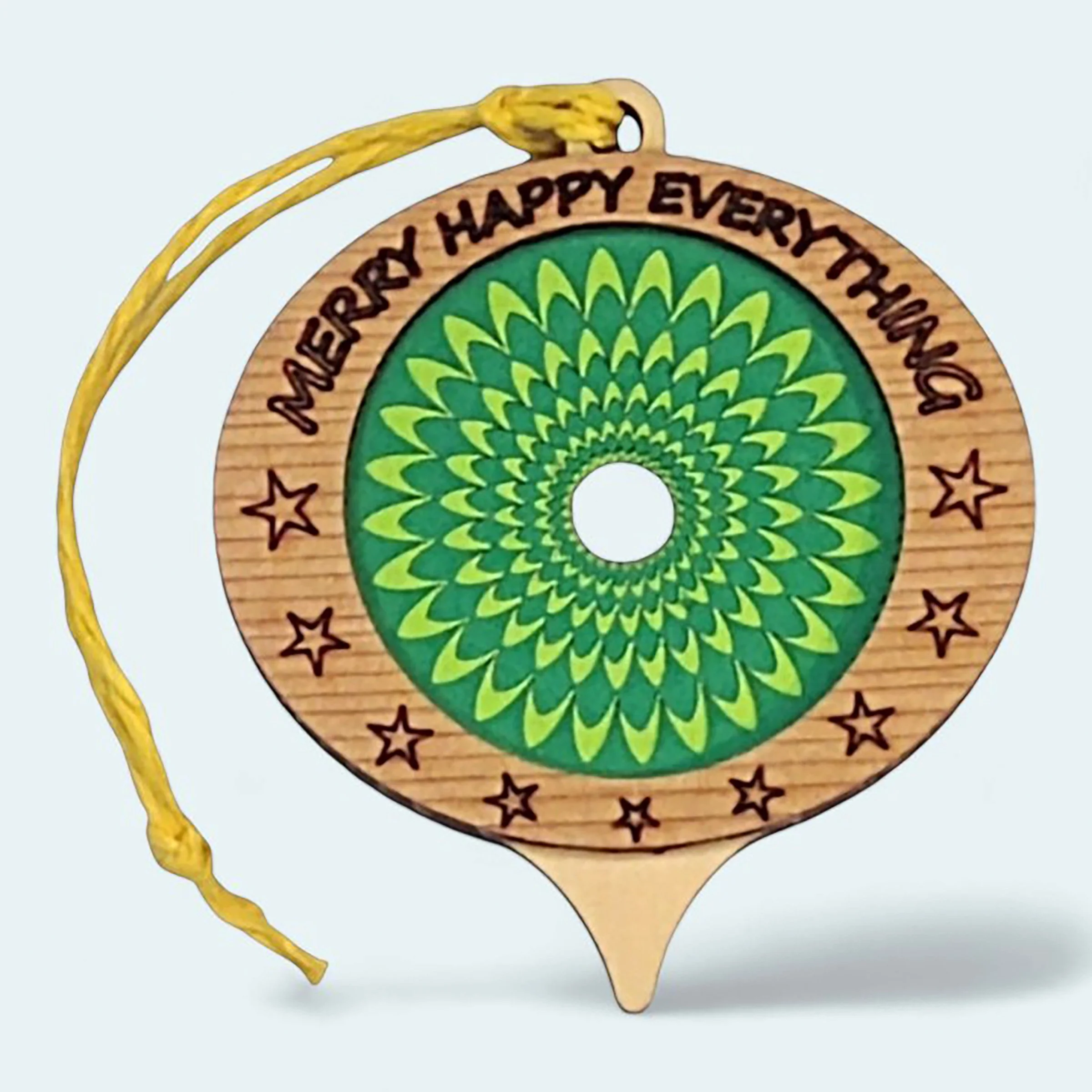 Ornament Layered Paper Wood Green .jpg