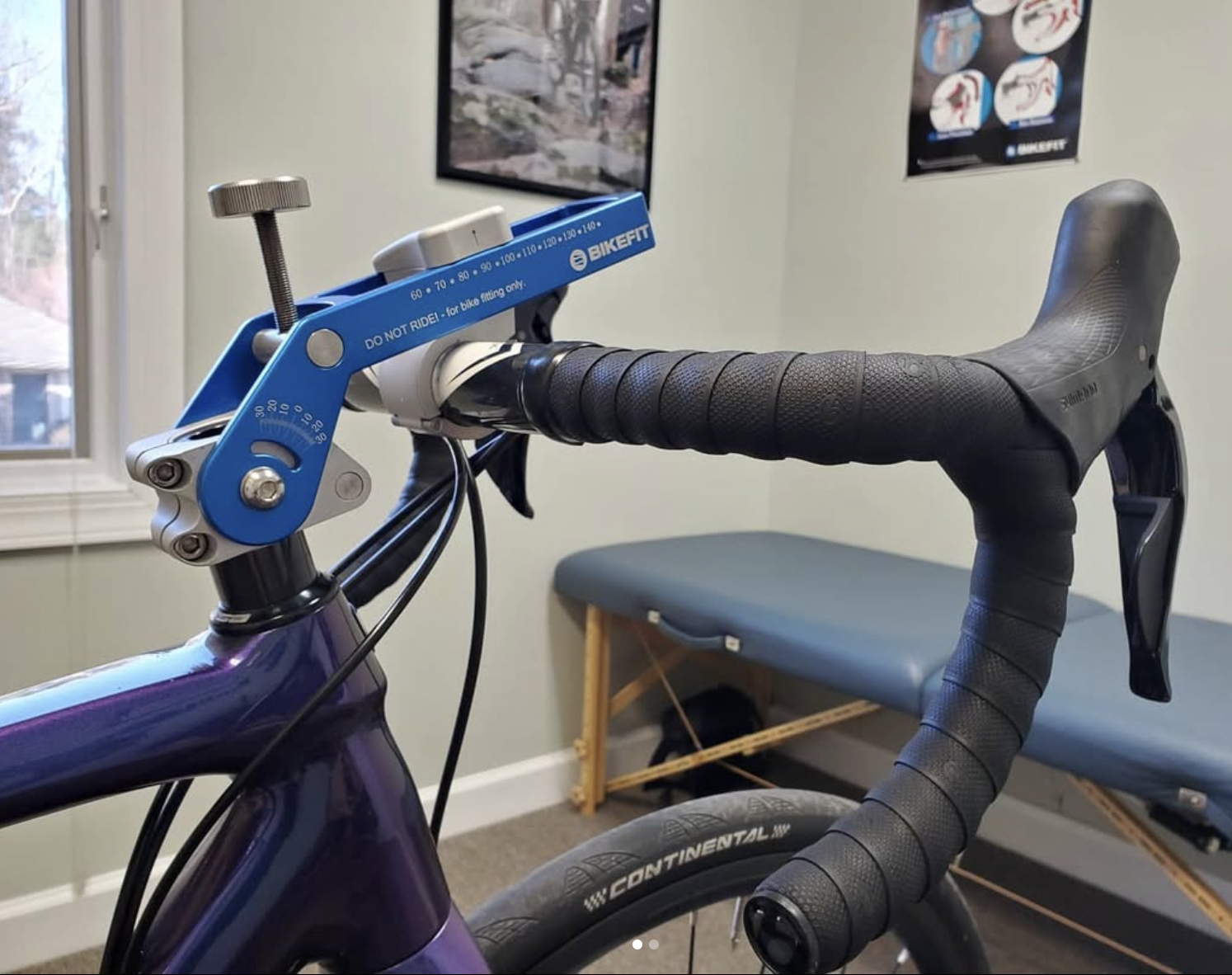 Handlebar reach while on a bicycle