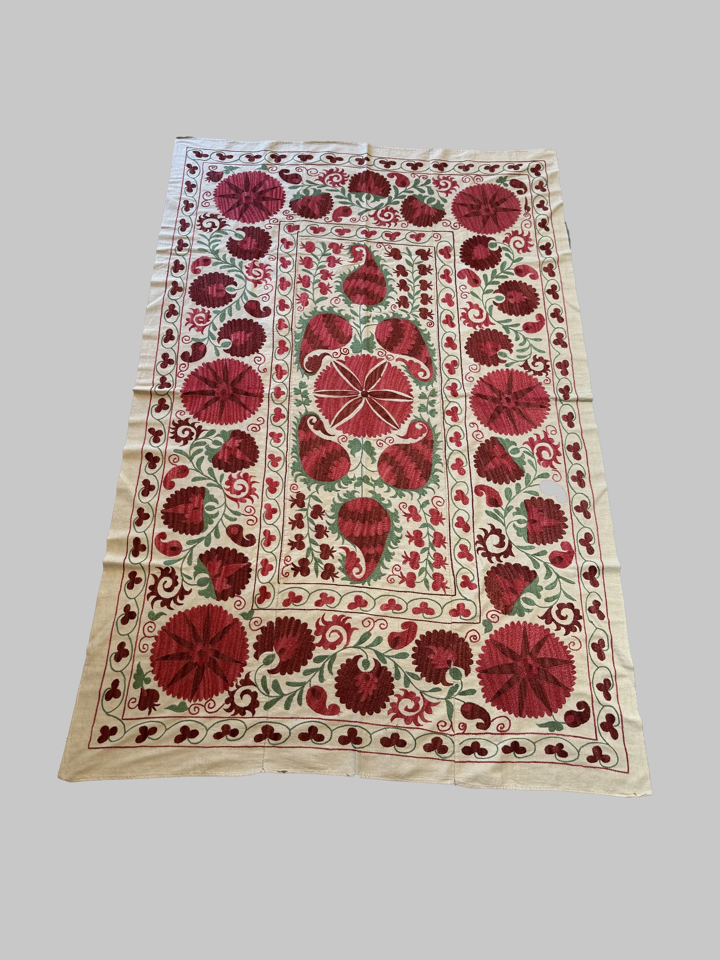 Crimson Garden Suzani