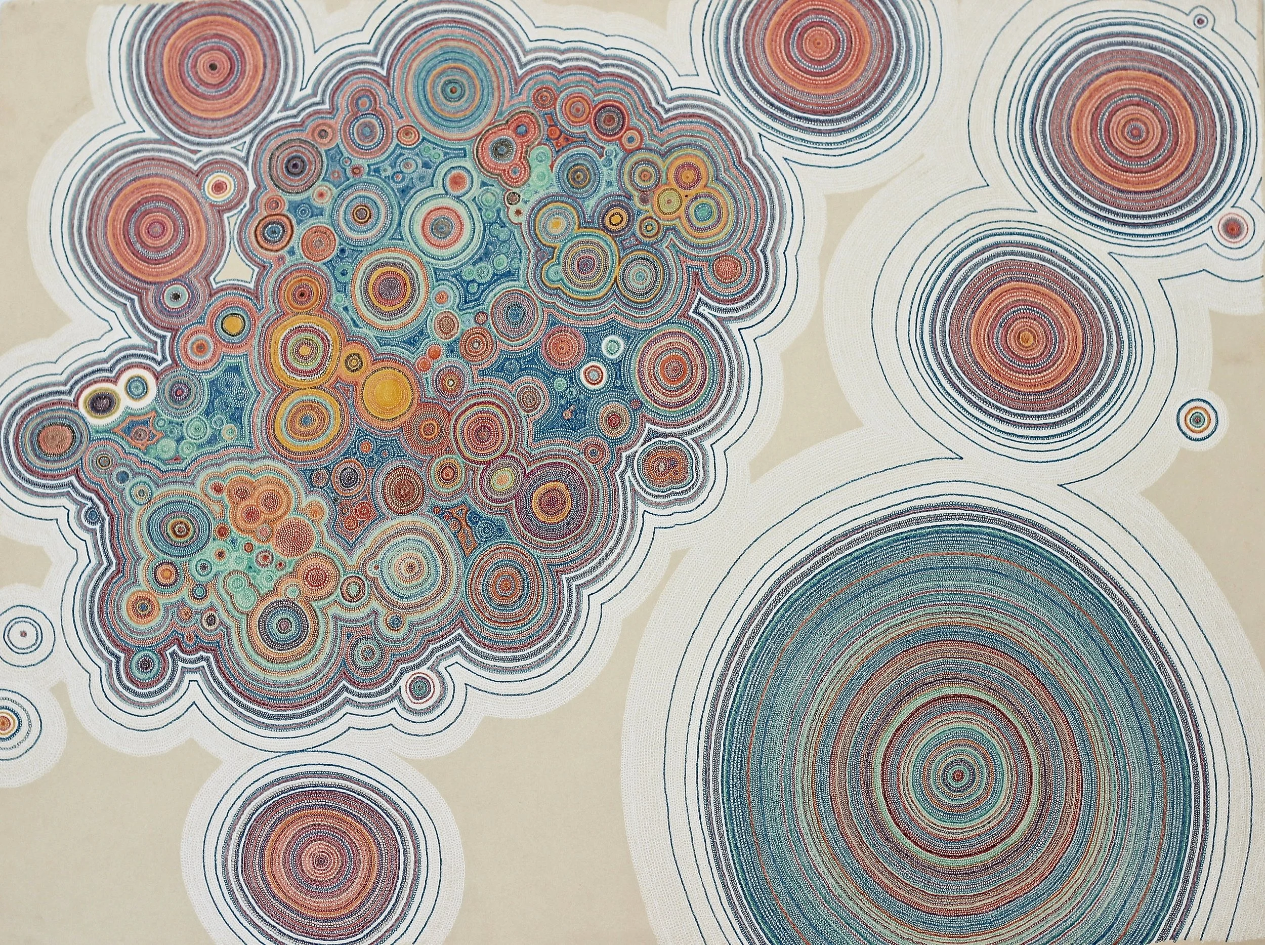 Blue Kachina Dancing in the Plaza