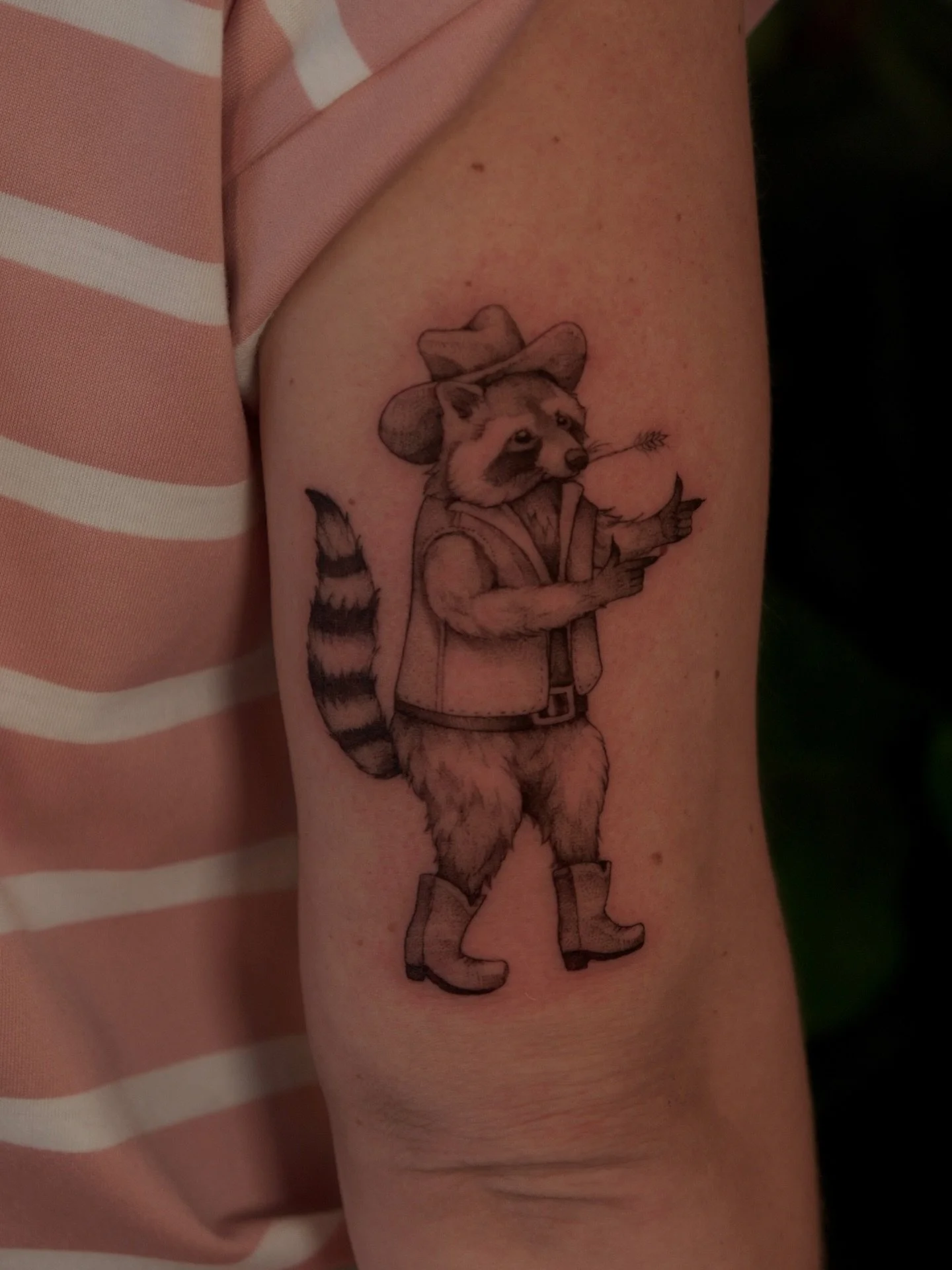 Cowboy raccoons matching sibling tatties 🤠
Done @theterracestudio