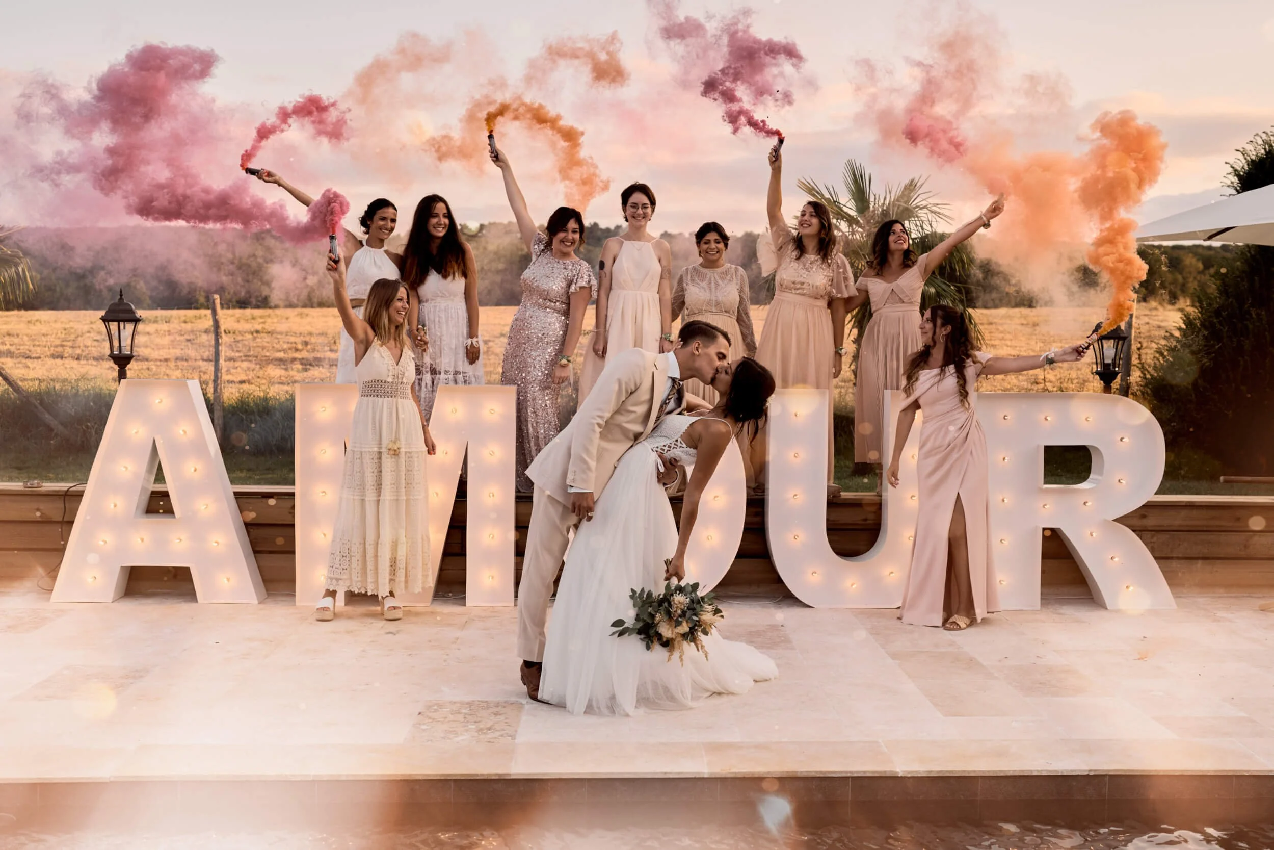 une photo de mariage