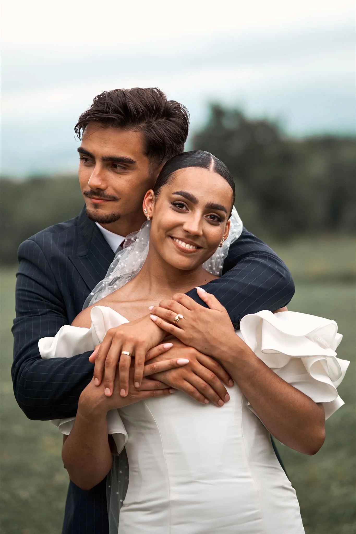 Séance photo de couple au château de Larraldia