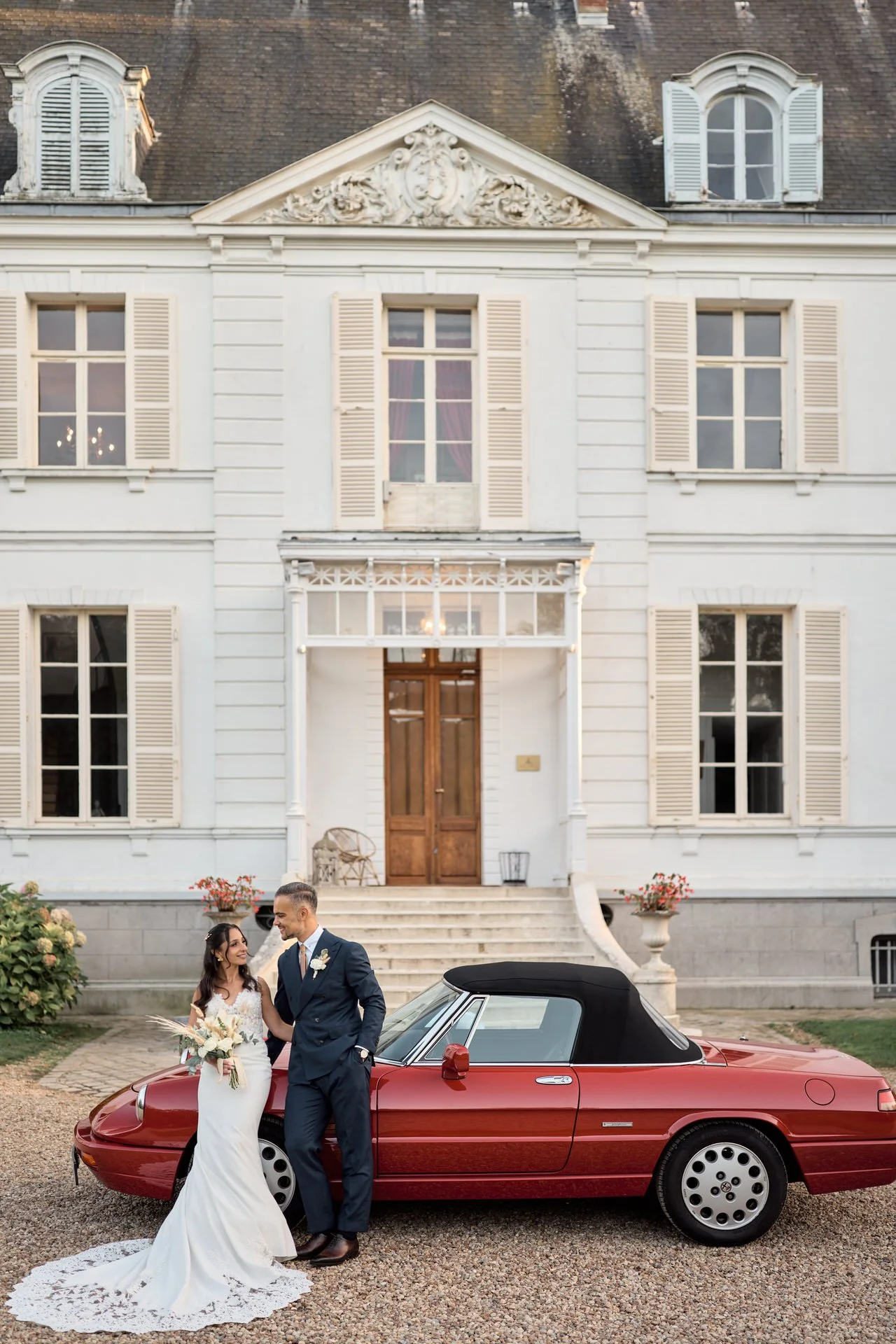 Couple dans un château en seine-et-marne