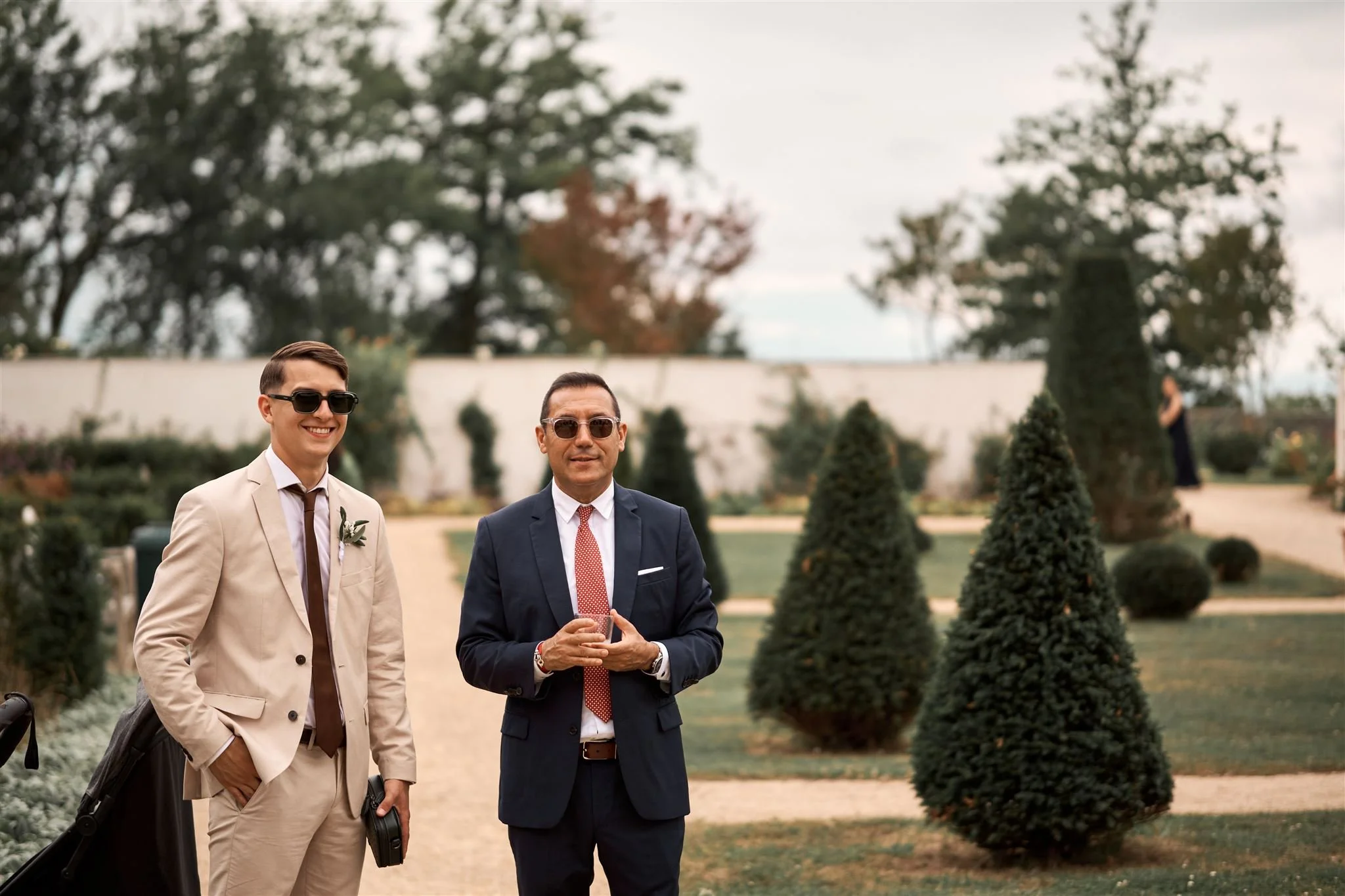 Cocktail de mariage au château de Larraldia
