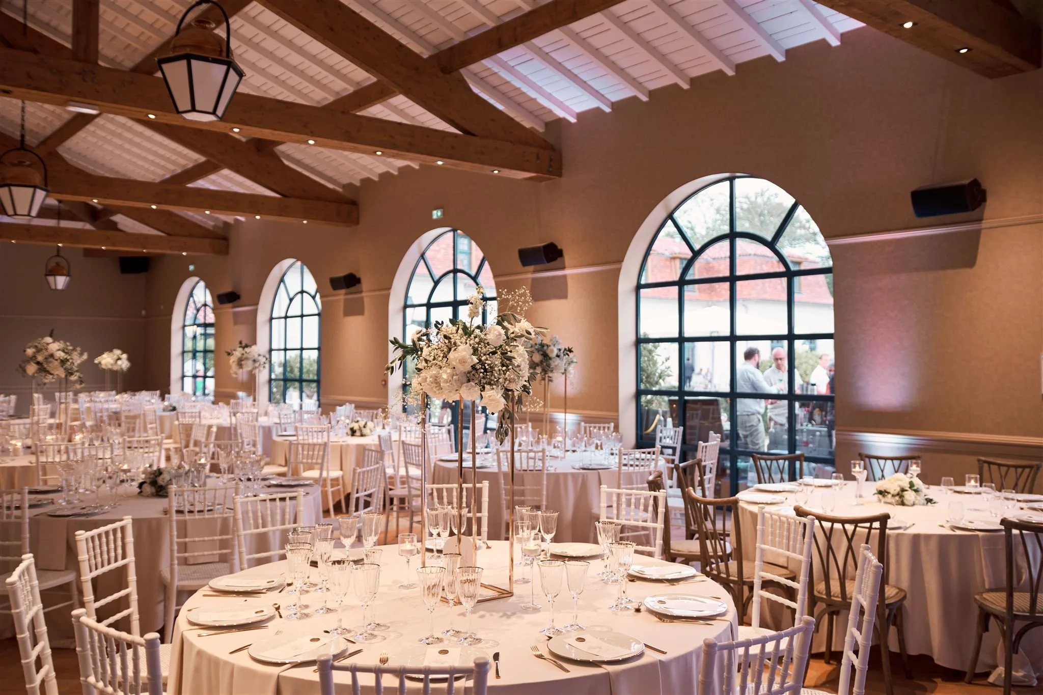 Décoration de mariage au château de Larraldia