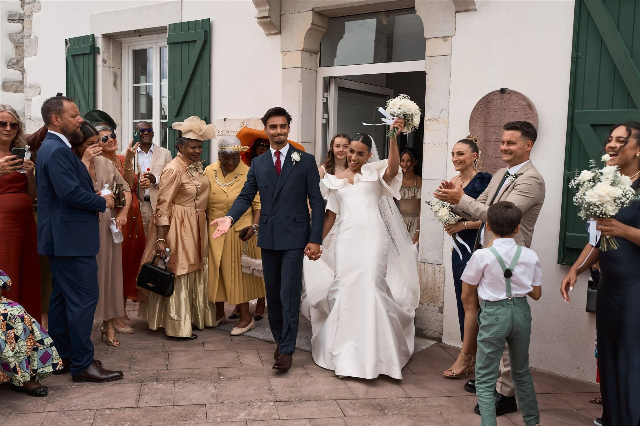 mariage à la mairie de Villefranque
