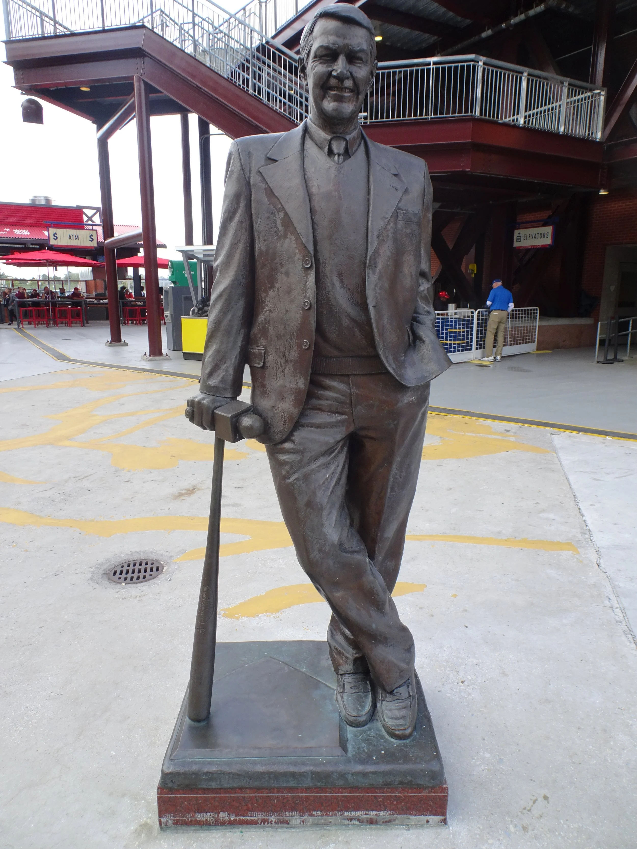 Harry The K – Known for his famous call, “That Ball’s Outta Heeeeere!”, Harry Kalas’ statue down the left field line gives fans a trip down memory lane. &nbsp; Kalas was a Phillies announcer from 1971 until his passing on April 13th, 2009 in Washing