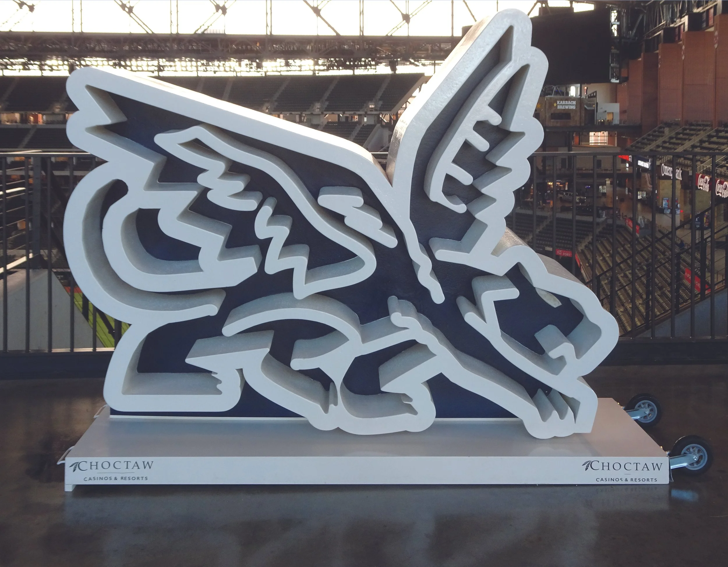  The Peagle – Used as the team’s City Connect logo, the Peagle is a mythical creature that represents two of Dallas-Fort Worth’s Minor League Baseball teams before the Rangers came to town in 1972 – The Forth Worth Panthers and the Dallas Eagles. 