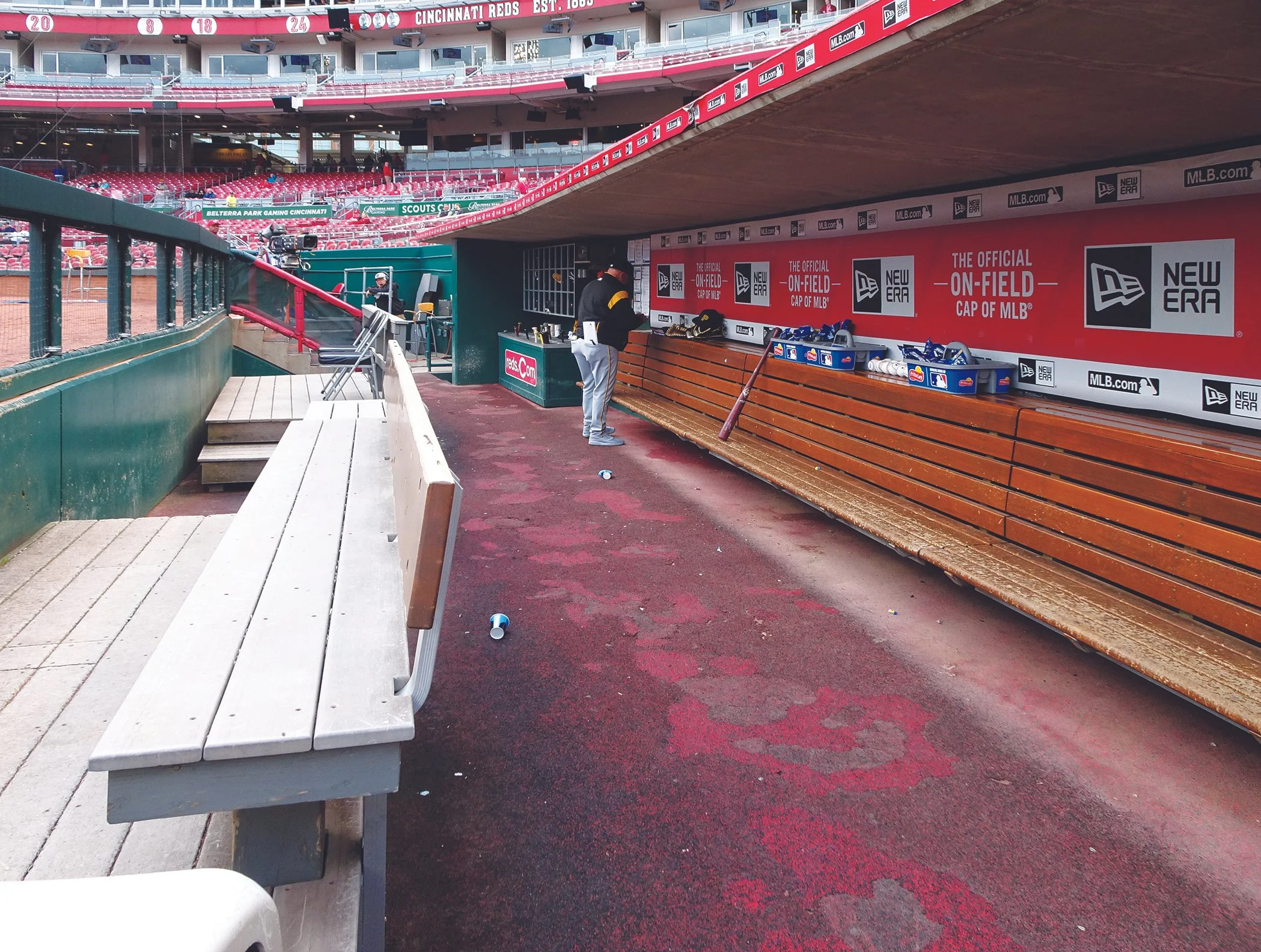  The Dugout – Wide dugouts, multiple front benches, and a quick walk to the spacious clubhouse, Cincinnati’s setup for visiting players is one of the most accommodating in the game. 