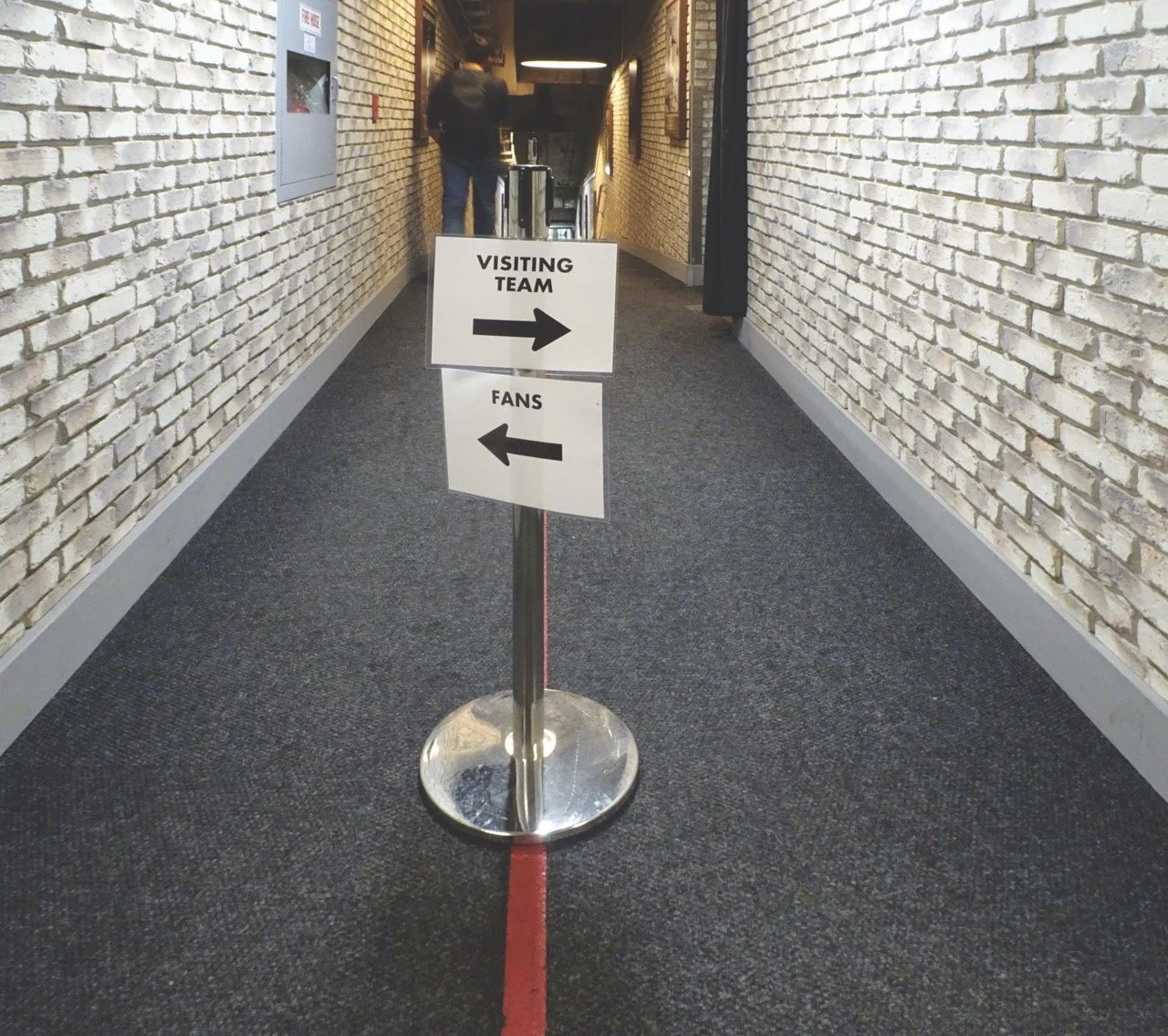  A VERY Tight Tunnel&nbsp;– In perhaps the wildest entrance to the “fancy” seats in baseball, players and fans alike walked shoulder-to-shoulder to/from field level.&nbsp;&nbsp;Security did the best they could to prevent fans and players from crossin