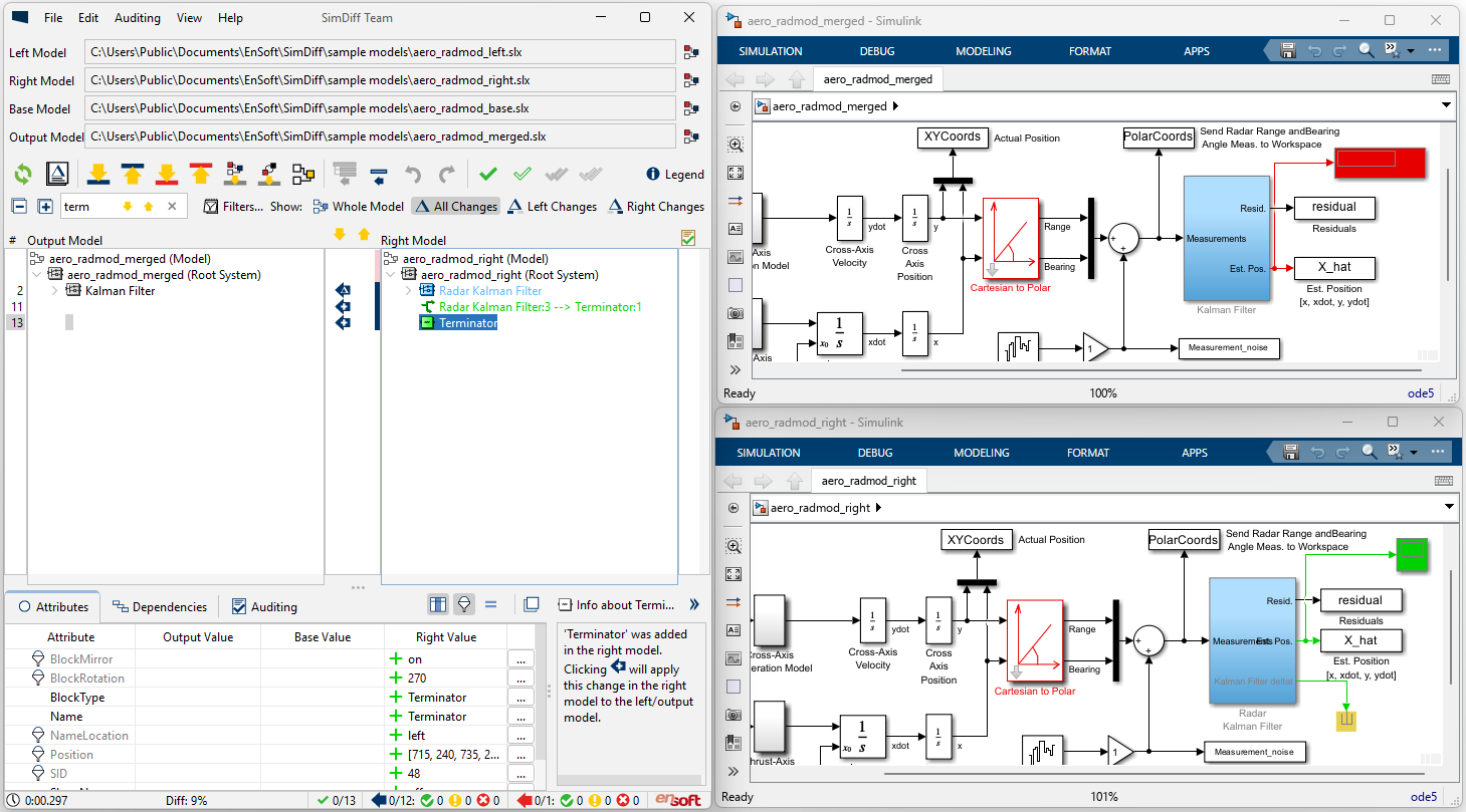 SimDiff | Most Accurate Simulink Diff Tool — ENSOFT | high-assurance ...