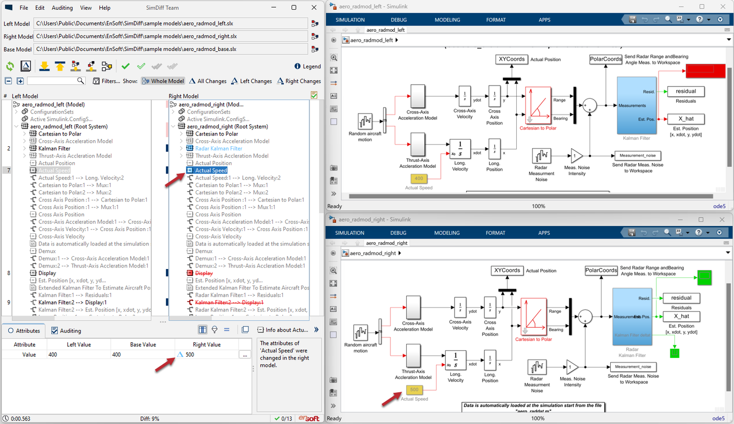 SimDiff | Most Accurate Simulink Diff Tool — ENSOFT | high-assurance ...