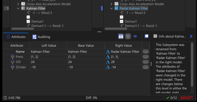 Settings Simdiff Matlab Highlight SimDiff | Most Accurate Simulink Diff Tool — ENSOFT | high-assurance ...