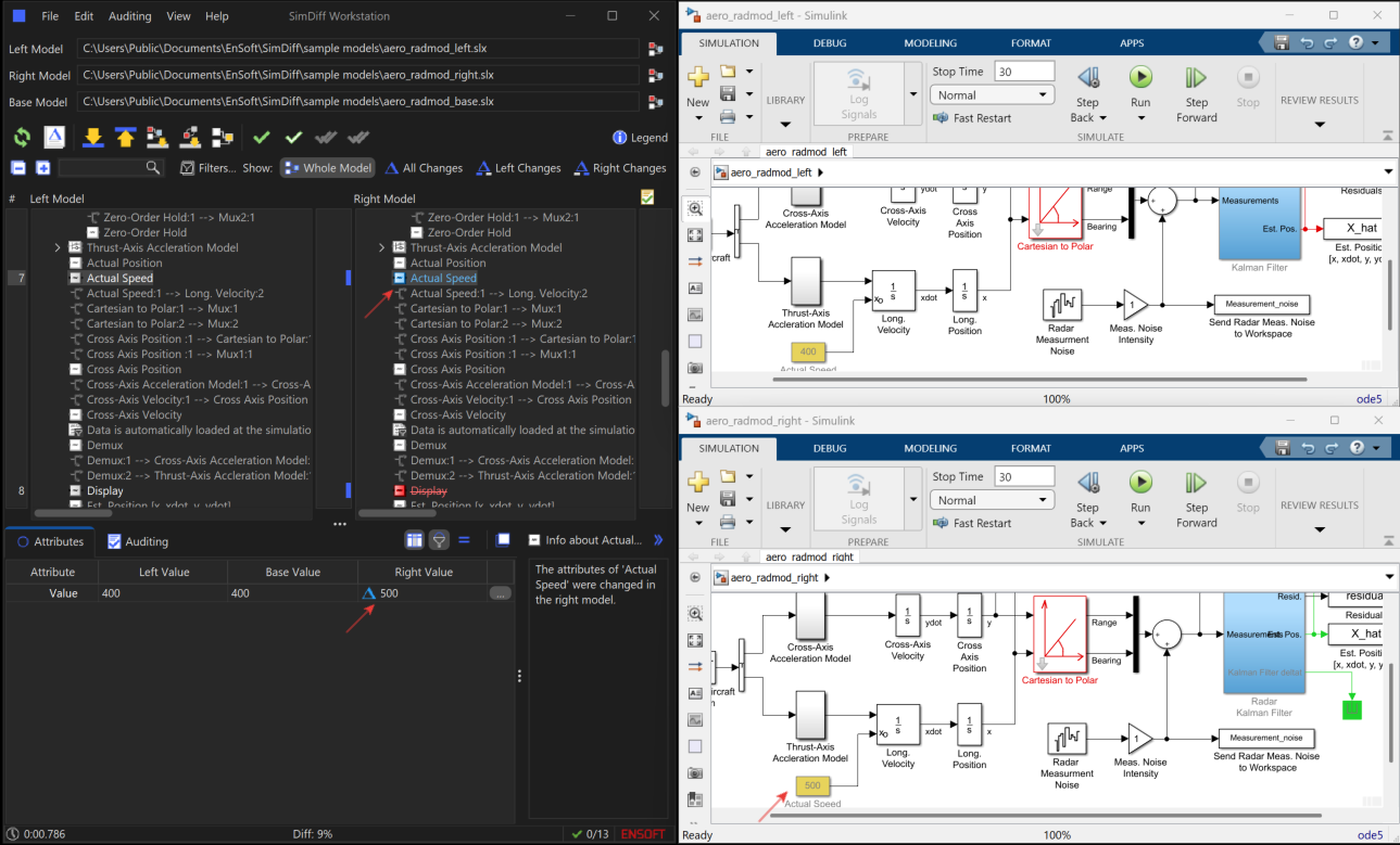 Settings Simdiff Matlab Highlight SimDiff | Most Accurate Simulink Diff Tool — ENSOFT | high-assurance ...