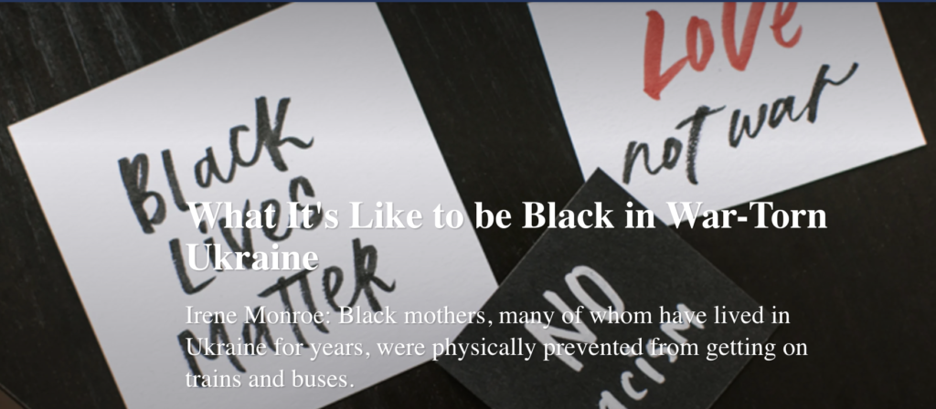 What It’s Like to Be Black in War-Torn Ukraine