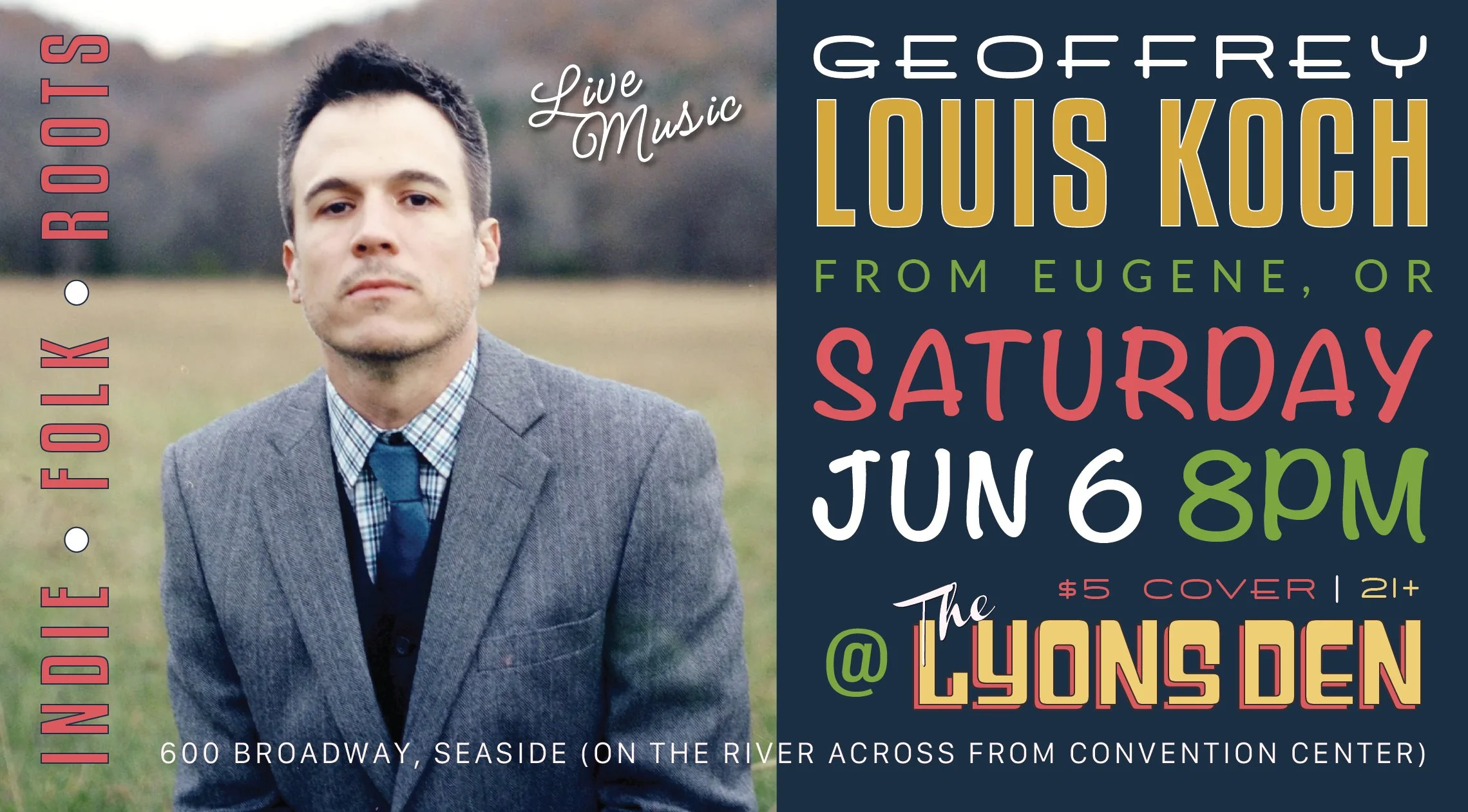 Geoffrey Louis Koch Event Flyer
