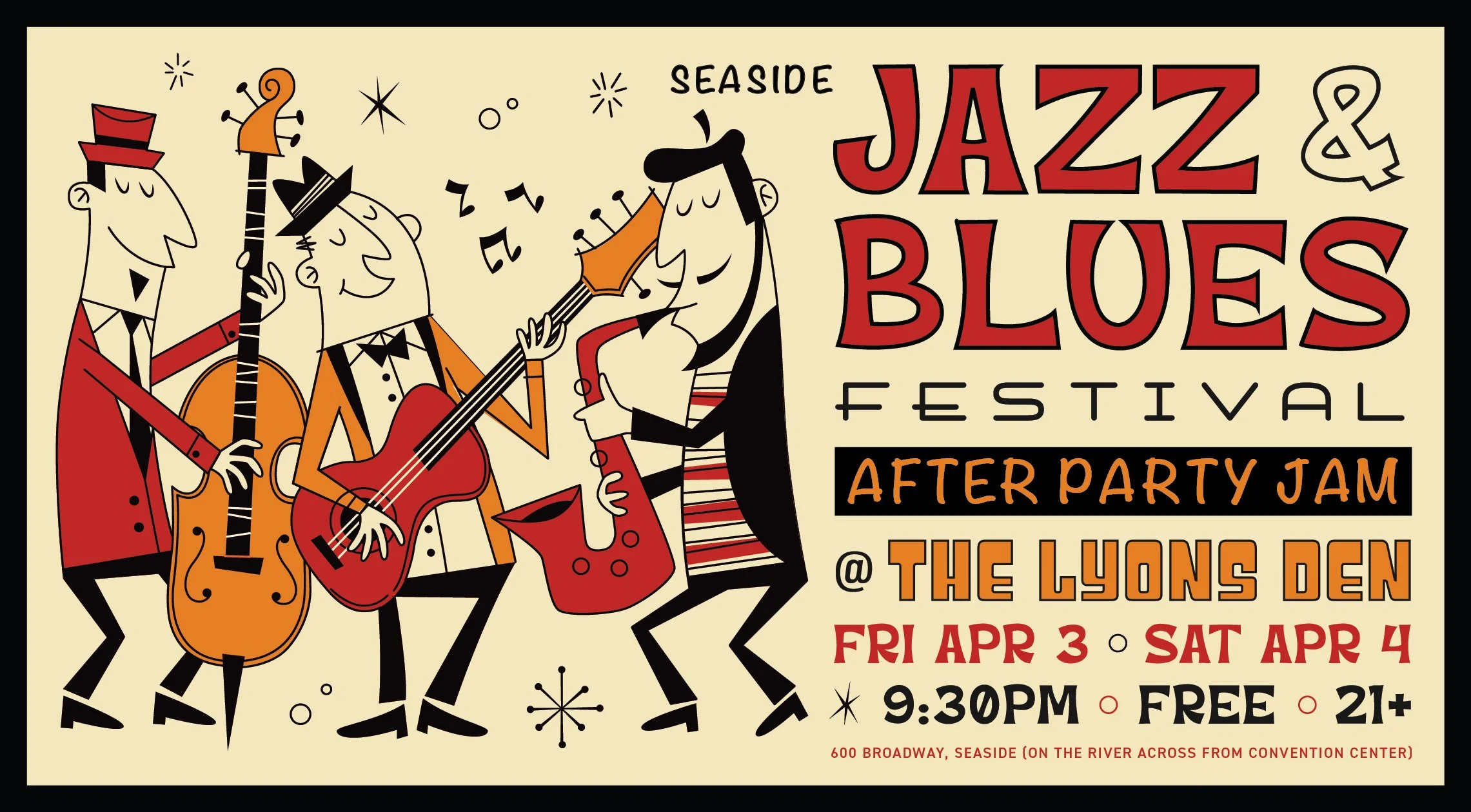 Jazz & Blues Festival Flyer