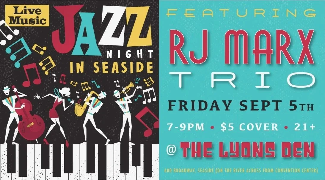 RJ Marx Trio (Jazz Standards) LIVE @ The Lyons Den